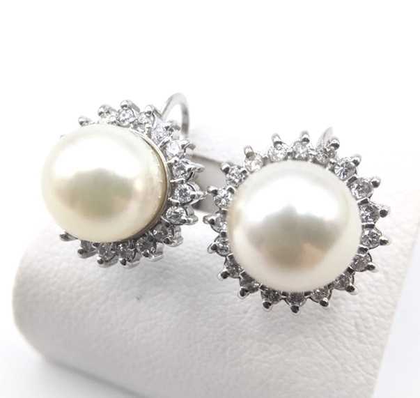 宝石買取　パールダイヤモンドイヤリング　プラチナ