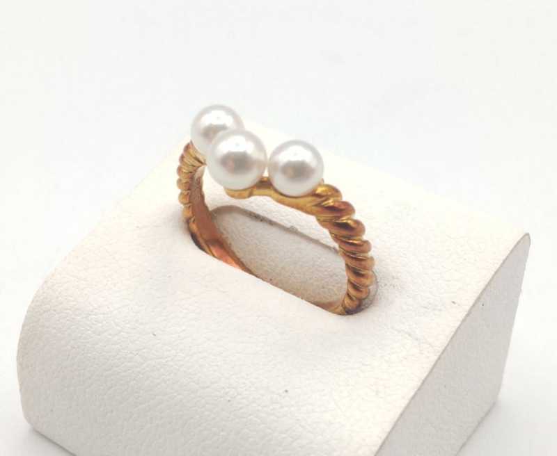 ミキモト　買取　パール付リング