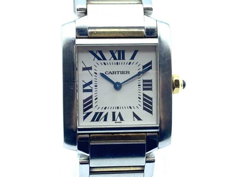 カルティエ買取 タンクフランセーズ MM コンビ W51006Q4