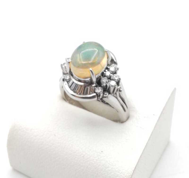 PT900リング　買取　オパール