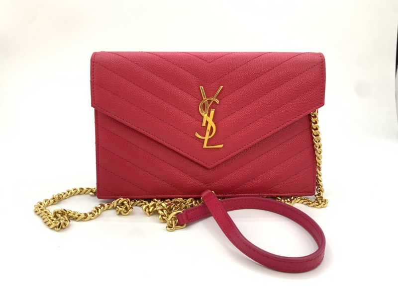 サンローラン買取 エンベロープチェーンウォレット 393953