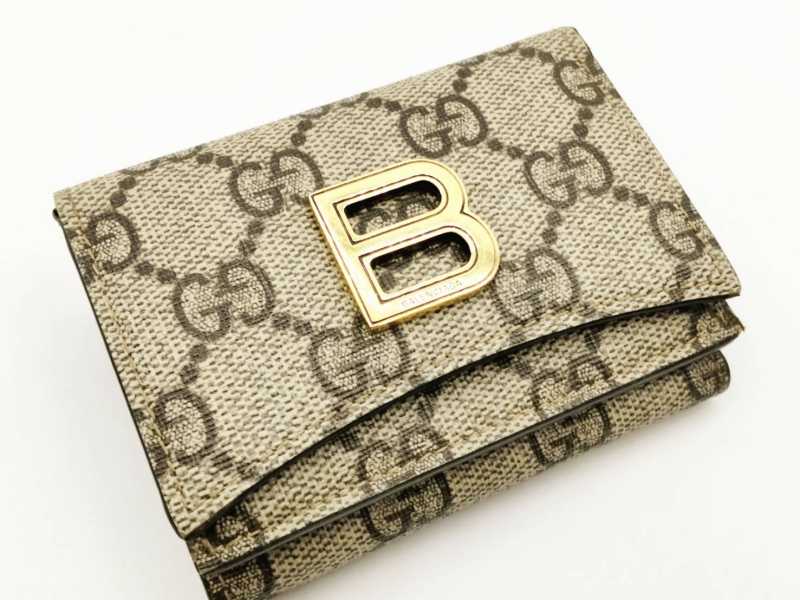 グッチ×バレンシアガ買取 ザ・ハッカー コンパクトウォレット 681700