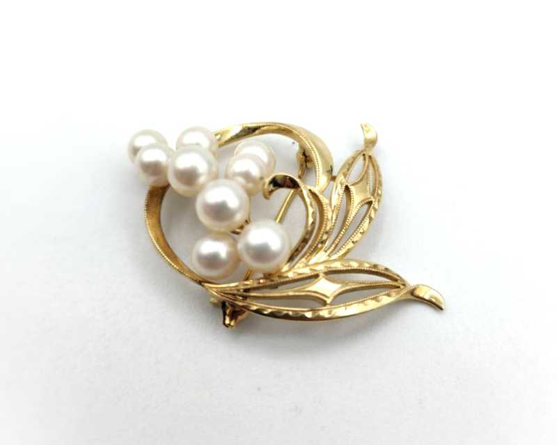 ミキモト買取 パールブローチ