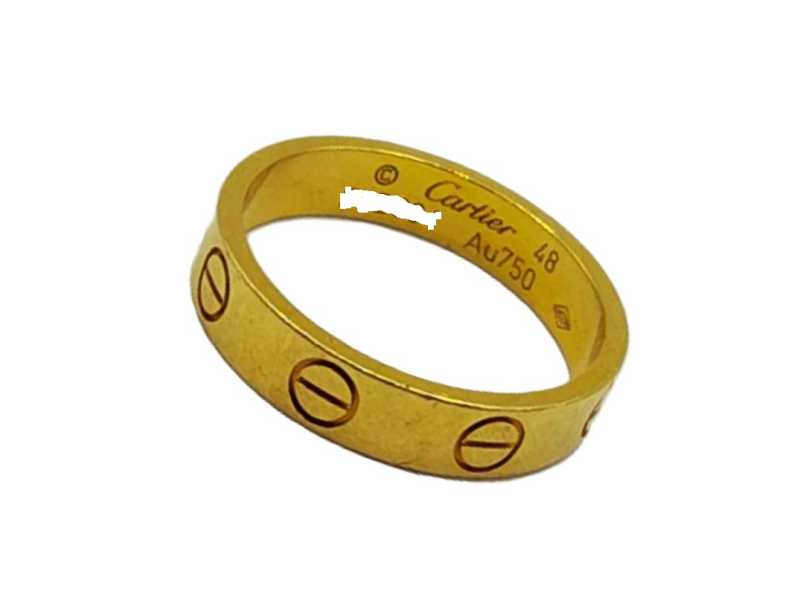 カルティエ買取 750YG ミニラブリング B4085048