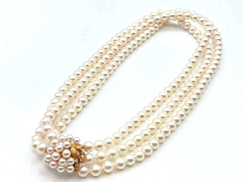 宝石買取 ネックレス パール K18
