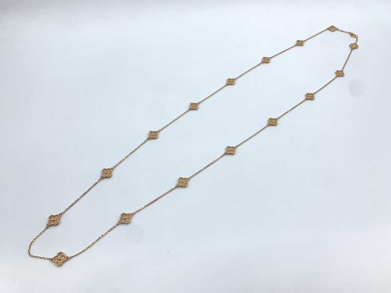 ヴァンクリーフ＆アーペル買取 スウィートアルハンブラロングネックレス 16モチーフ