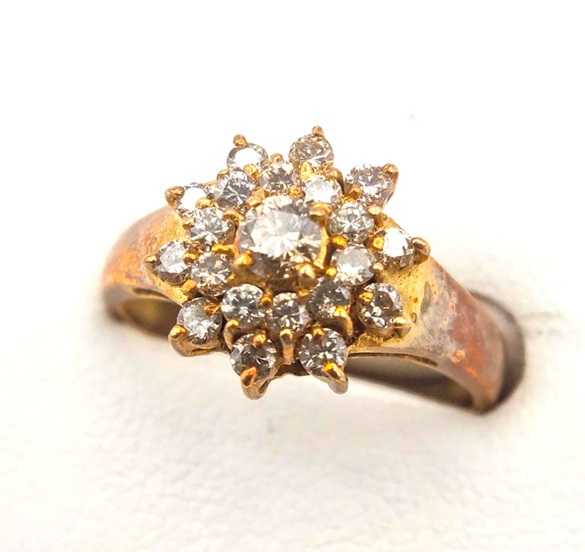 宝石買取　K18ダイヤモンドリング