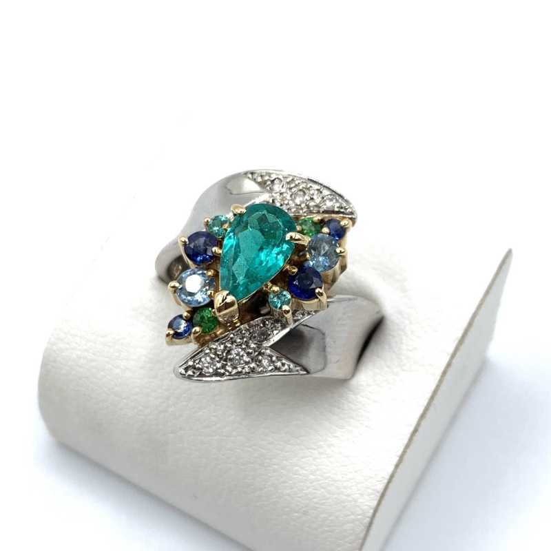 宝石買取 プラチナリング マルチ Pt900 