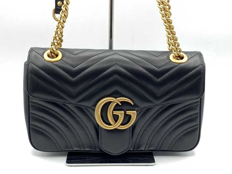 グッチ買取 GGマーモント キルティング ショルダーバッグ 443497