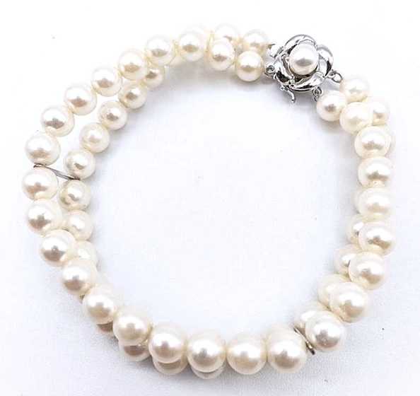 宝石買取　パールブレスレット　K14WG