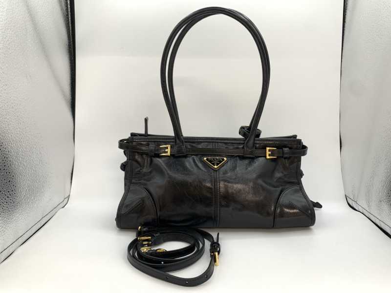 プラダ買取 ボニーミディアムハンドバッグ 1BA426
