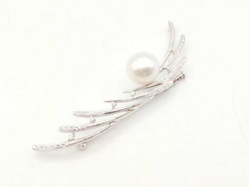 PT900ブローチ　買取　パール