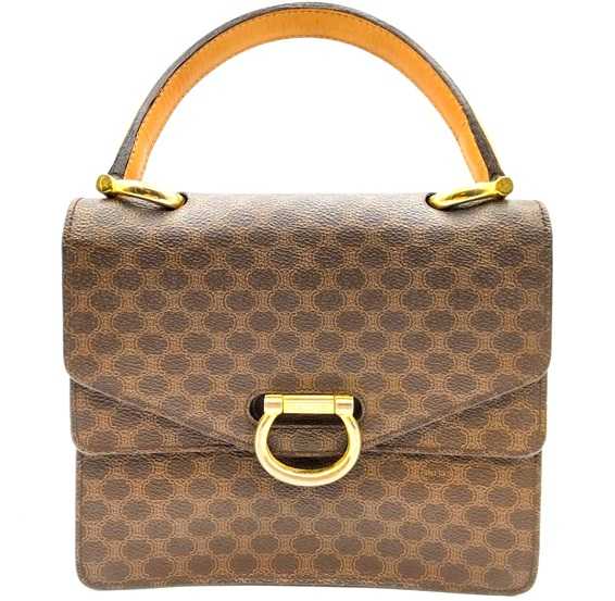 セリーヌ買取　ダブルフラップハンドバッグ　マカダム