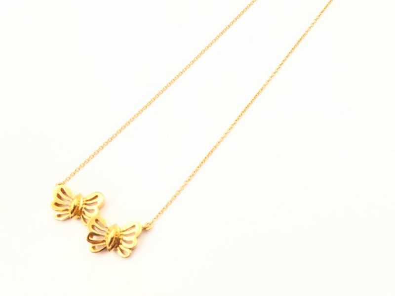 ティファニー　買取　ダブルバタフライネックレス