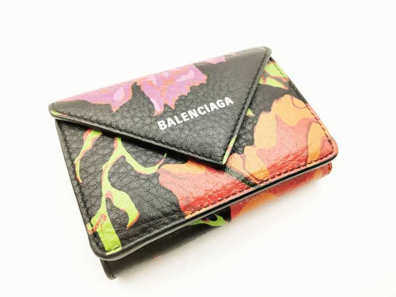 バレンシアガ買取 ペーパーミニ ウォレット