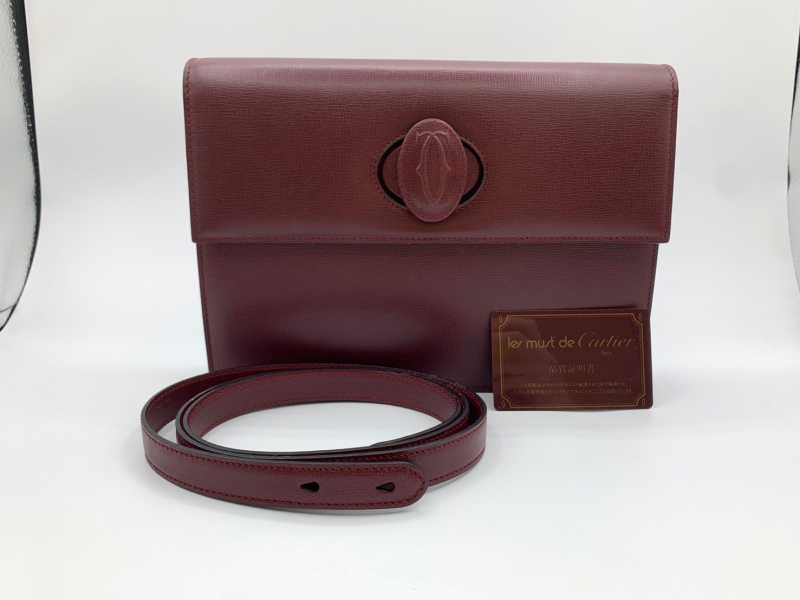 カルティエ買取 マストラインショルダーバッグ