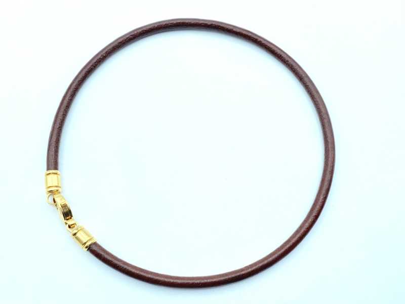 ブルガリ買取 750YG レザー チョーカー