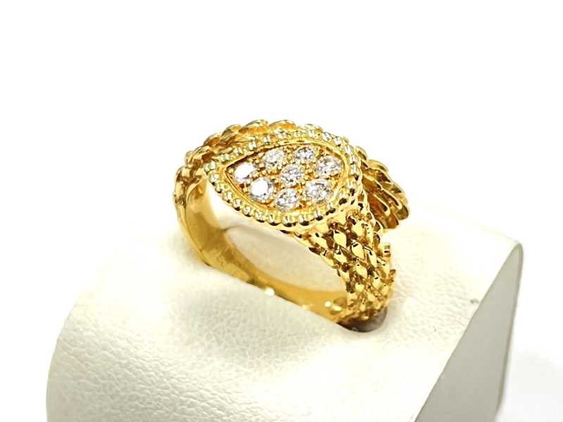 ブシュロン買取 750YG セルパンボエム ダイヤモンド リング