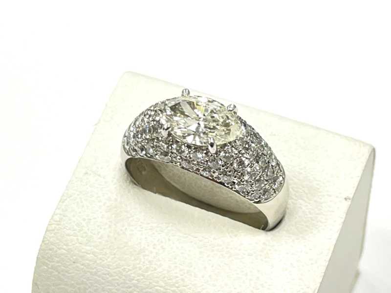 ダイヤモンド買取 プラチナ台 マーキーズブリリアントカット ダイヤモンド デザインリング
