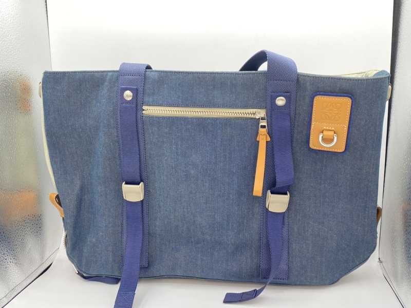 ロエベ買取 アイ ロエベ ネイチャー デニム 2WAY トートバッグ