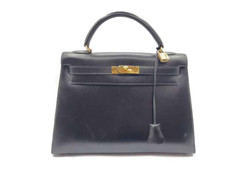 エルメス買取 ケリー32 ブラック ボックスカーフ