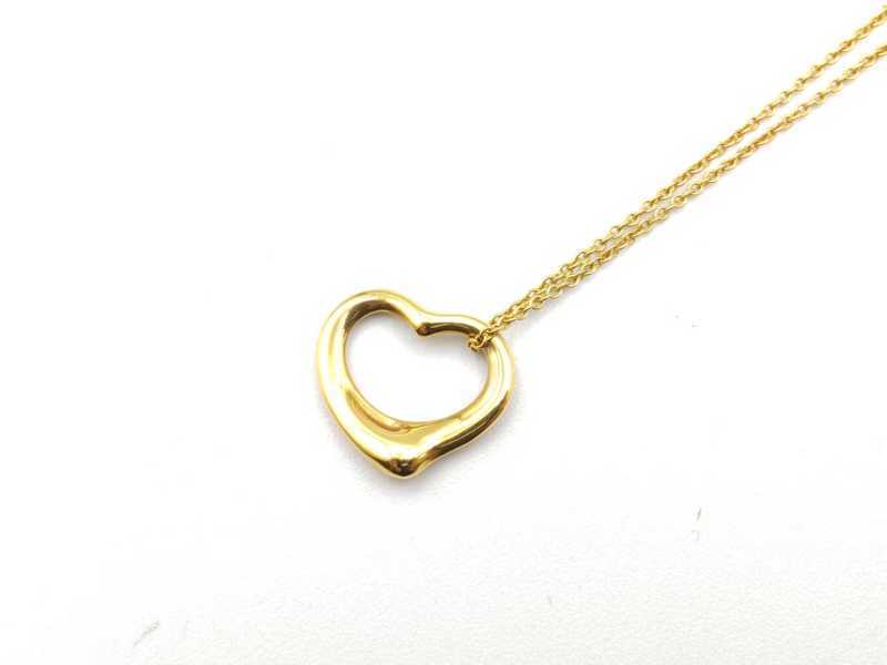 ティファニー買取 オープンハートネックレス 750