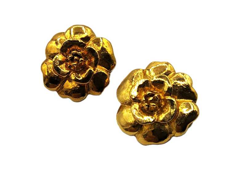 シャネル買取 カメリア イヤリング