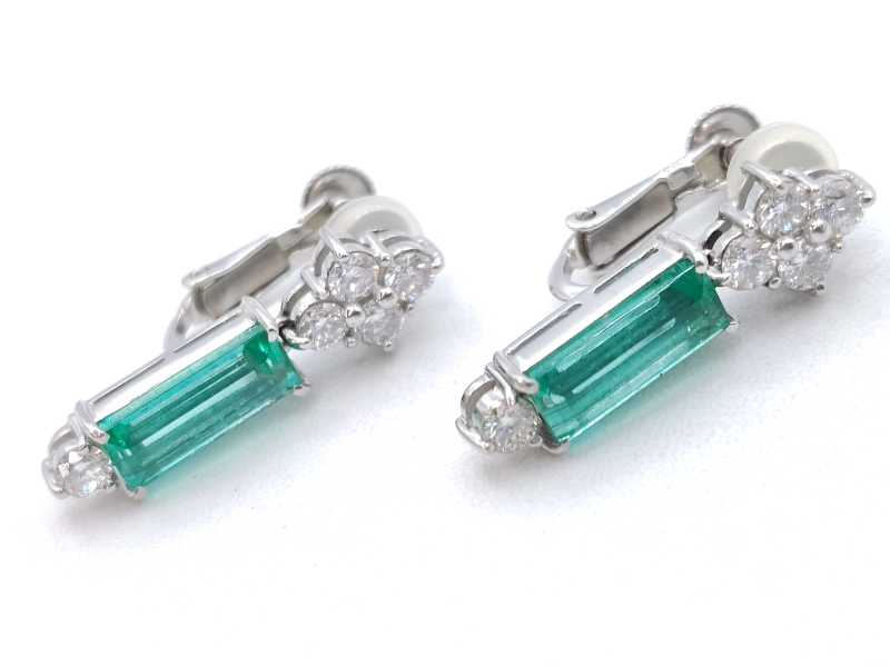 宝石買取 エメラルドイヤリング