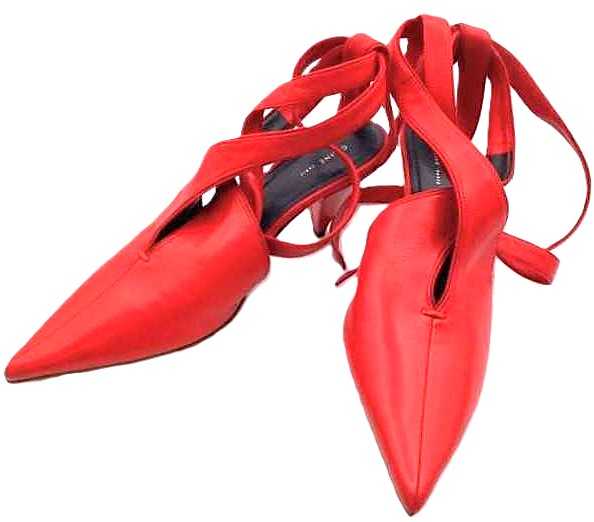 セリーヌ買取　ポインテッドトゥパンプス　レザー