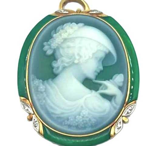 宝石買取　カメオブローチ　ハンスピーターミュラー