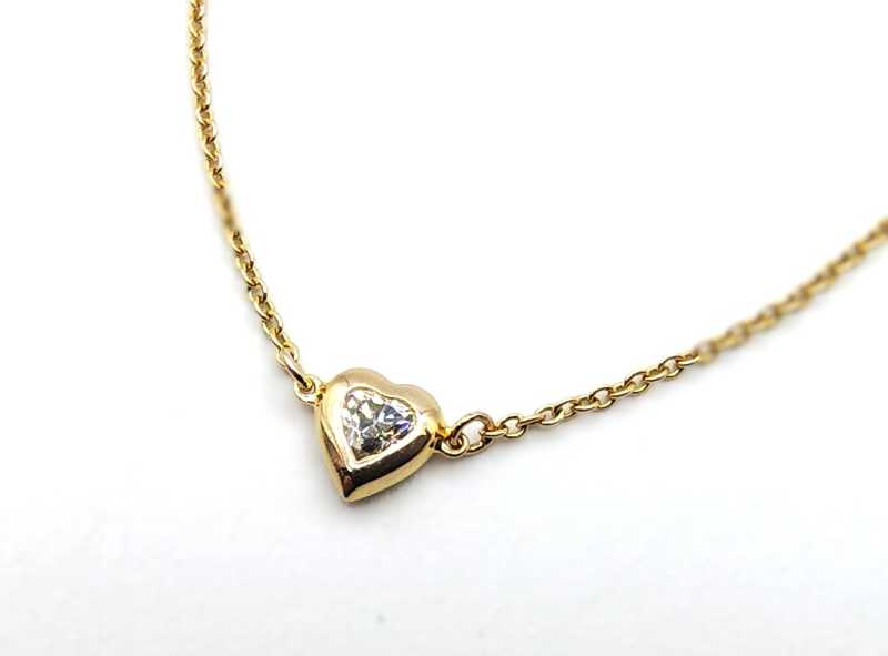 ティファニー買取 750YG バイザヤード ハート ダイヤモンド ブレスレット