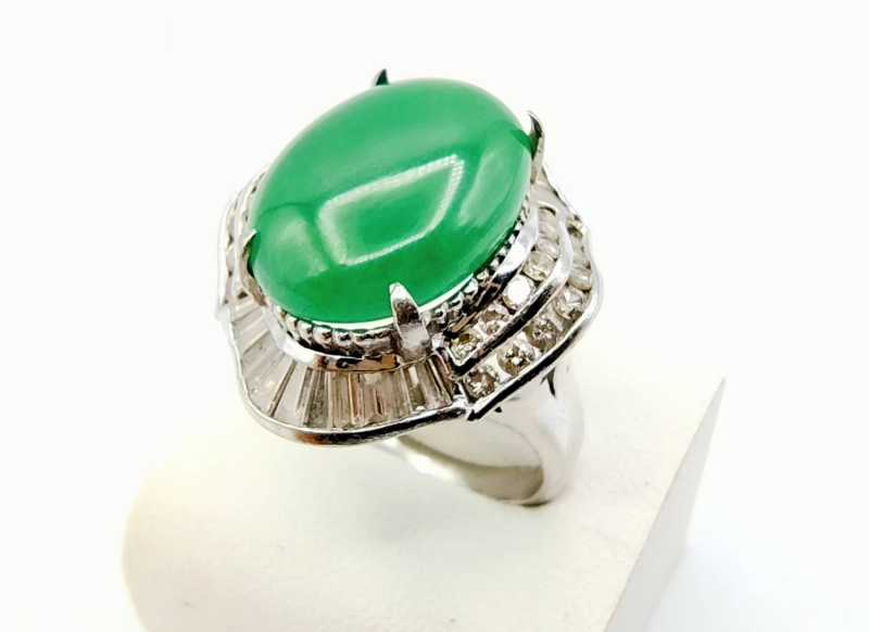 PT900リング　買取　翡翠