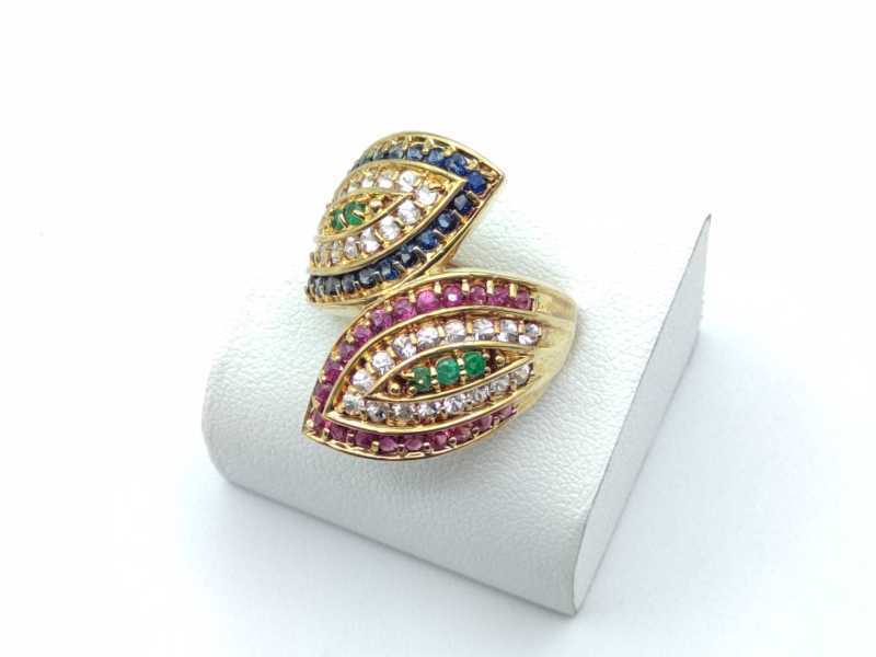 宝石買取 指輪 K18 マルチストーン