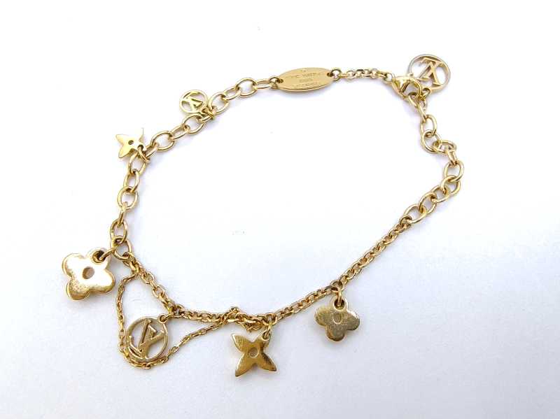 ルイヴィトン買取 ブラスレブルーミングLVサークルブレスレット M64858