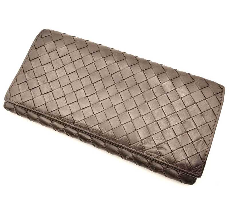 ボッテガヴェネタ買取　二つ折り長財布　イントレチャート