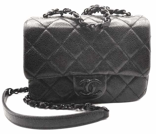 シャネル買取　ミニマトラッセ　ソーブラック　AS1784