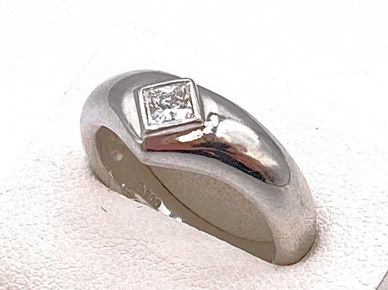 ダイヤモンド買取 プリンセスカットプラチナリング