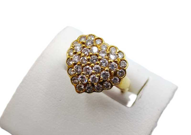 宝石買取 K18 ハートモチーフ ダイヤモンド リング