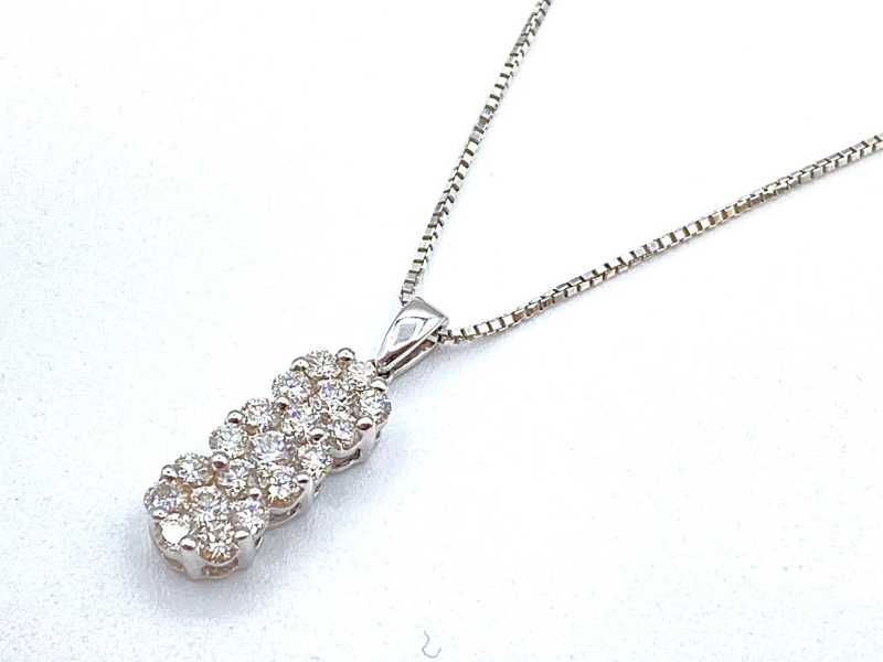 ダイヤモンド買取 ホワイトゴールドネックレス 