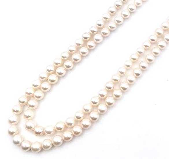 宝石買取　パールロングネックレス　SV