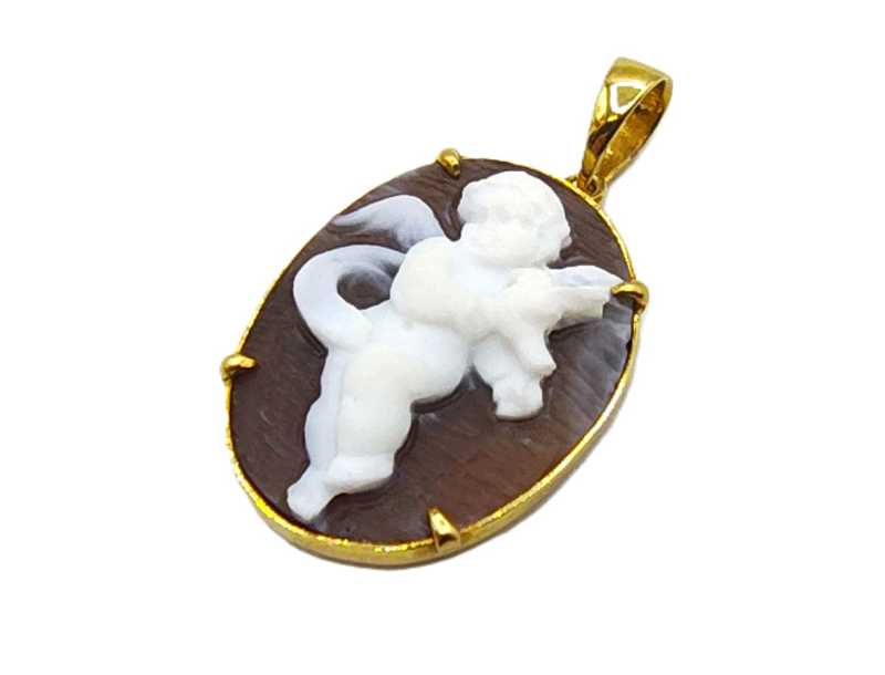 宝石買取 K18 シェルカメオ ペンダントトップ