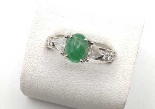 宝石買取 指輪 翡翠 Pt900