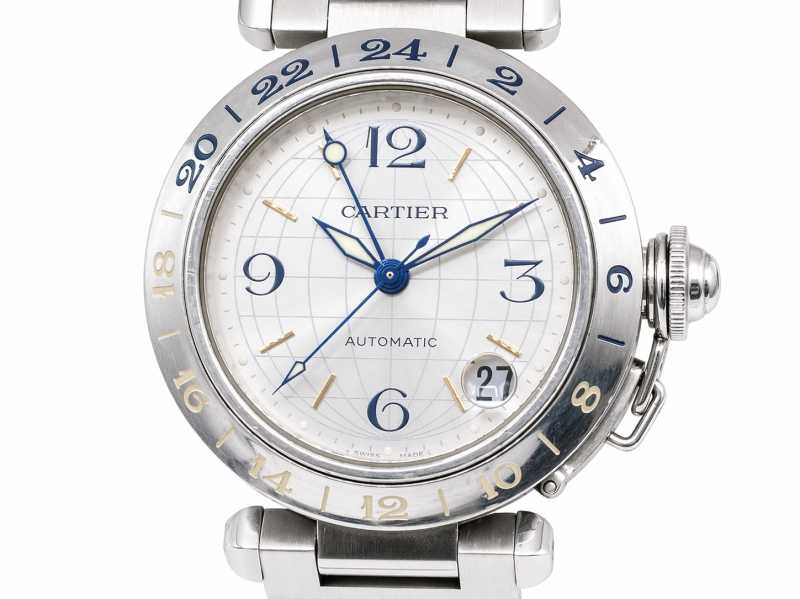 カルティエ買取 パシャC メリディアン GMT W31029M7