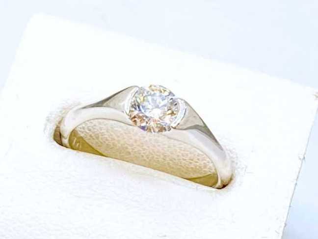 ダイヤモンド買取 プラチナ台 ラウンドブリリアントカット 0.583ct リング