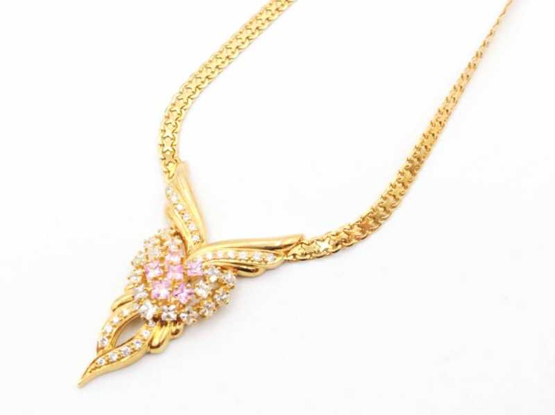 K18ネックレス　買取　サファイア