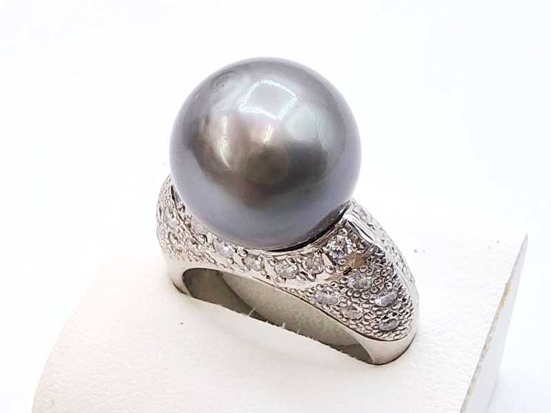 宝石買取 大珠タヒチパールプラチナリング