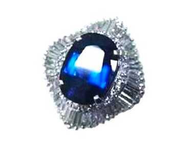 宝石買取 Pt900 サファイア ダイヤモンド リング