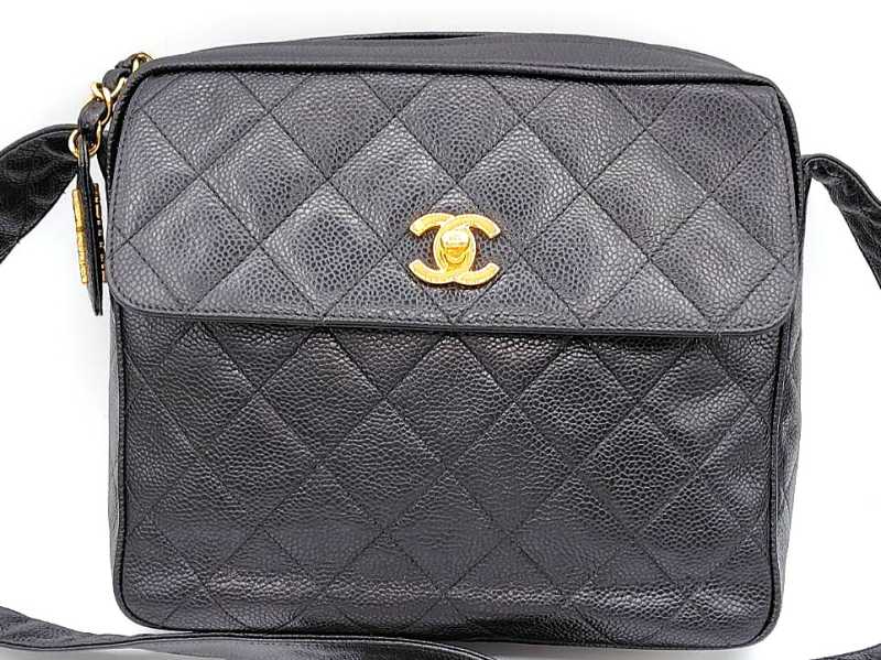 シャネル買取 マトラッセ ショルダーバッグ キャビアスキン