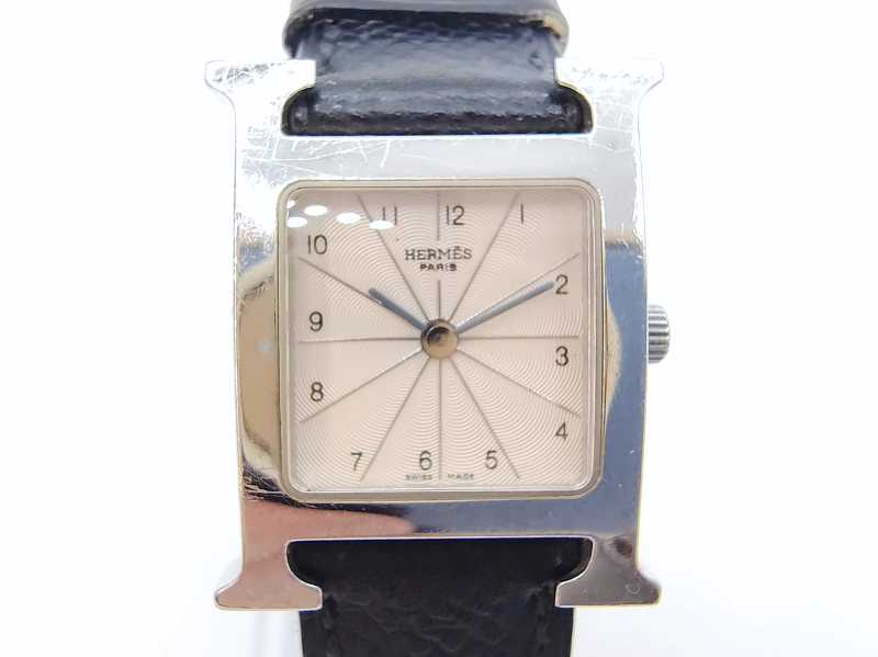 エルメス買取 Hウォッチ SS革 HH1.210