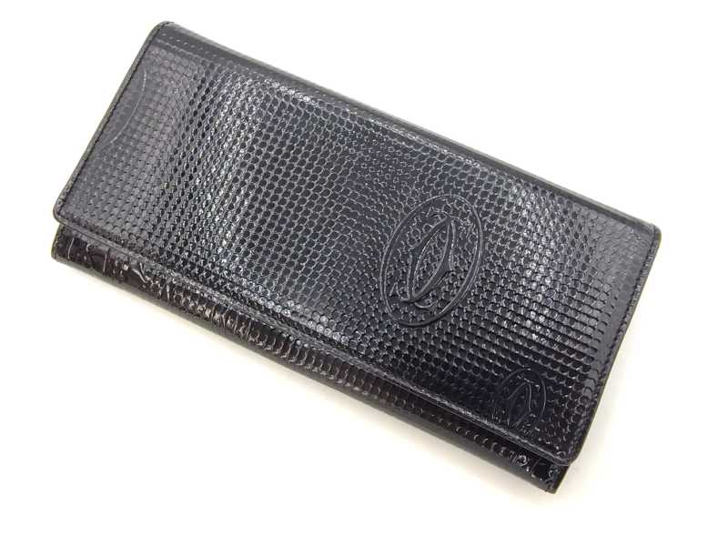 カルティエ買取 ハッピーバースデー 長財布 エナメルレザー